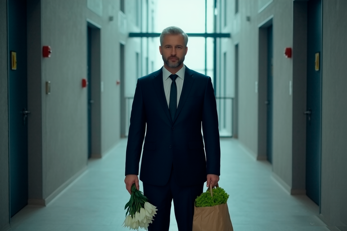 Сергей Павлович переминался с ноги на ногу у  двери. Потом он набрался храбрости и позвонил.