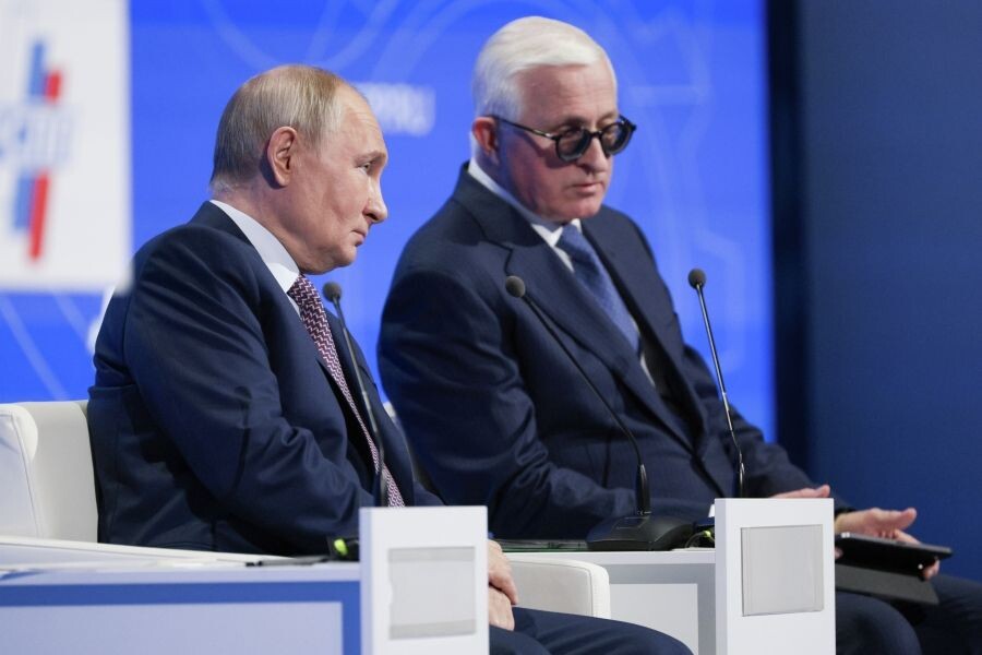    Владимир Путин на XXXIV съезде Российского союза промышленников и предпринимателей / Источник: © Гавриил Григоров/РИА Новости