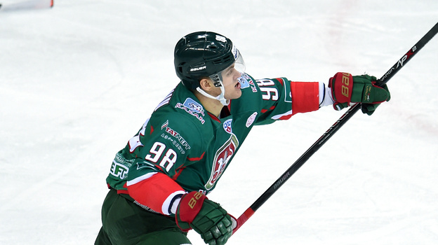    Федор Малыхин в составе «Ак Барса» в 2014 году. photo.khl.ru