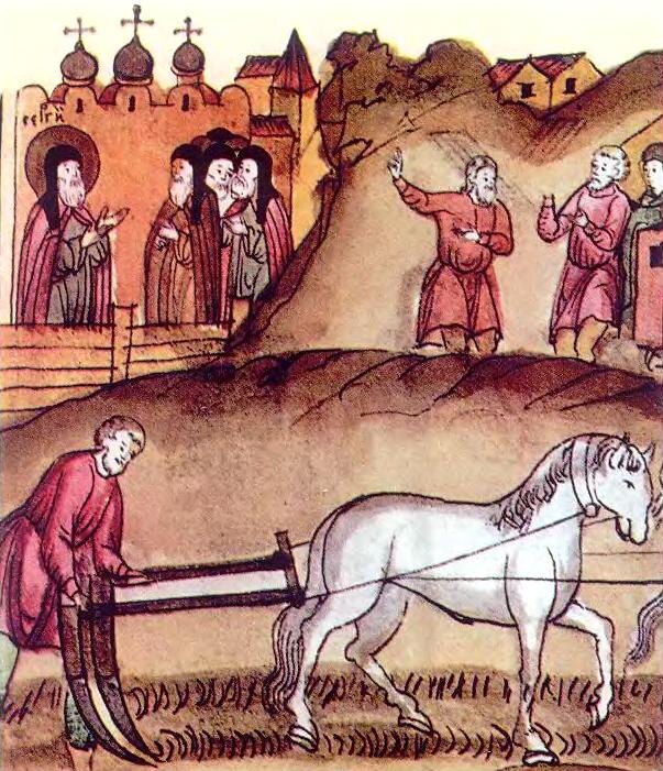 Рисунок "Монастырские крестьяне"