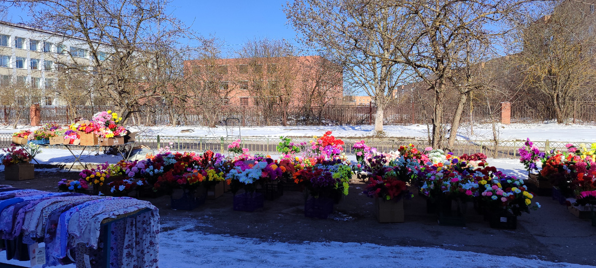 Сегодня можно так широко разложиться, места много свободного