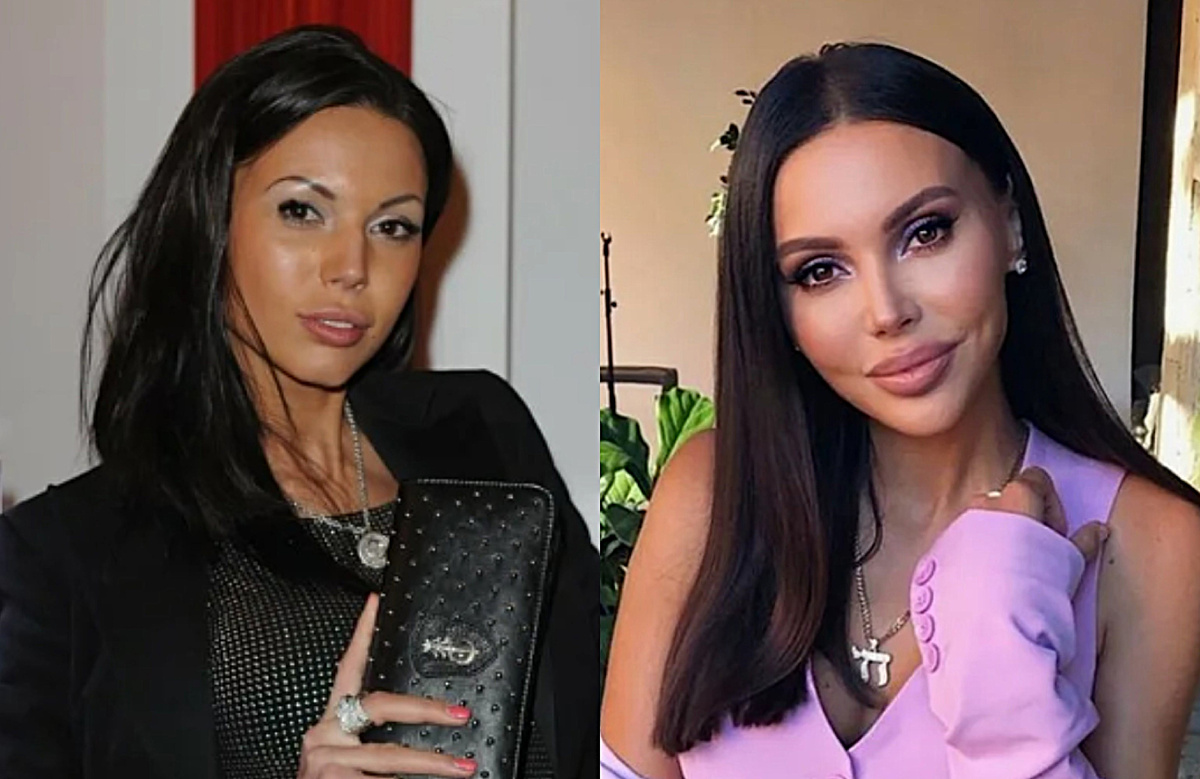 на фото Оксана Самойлова раньше и сейчас 