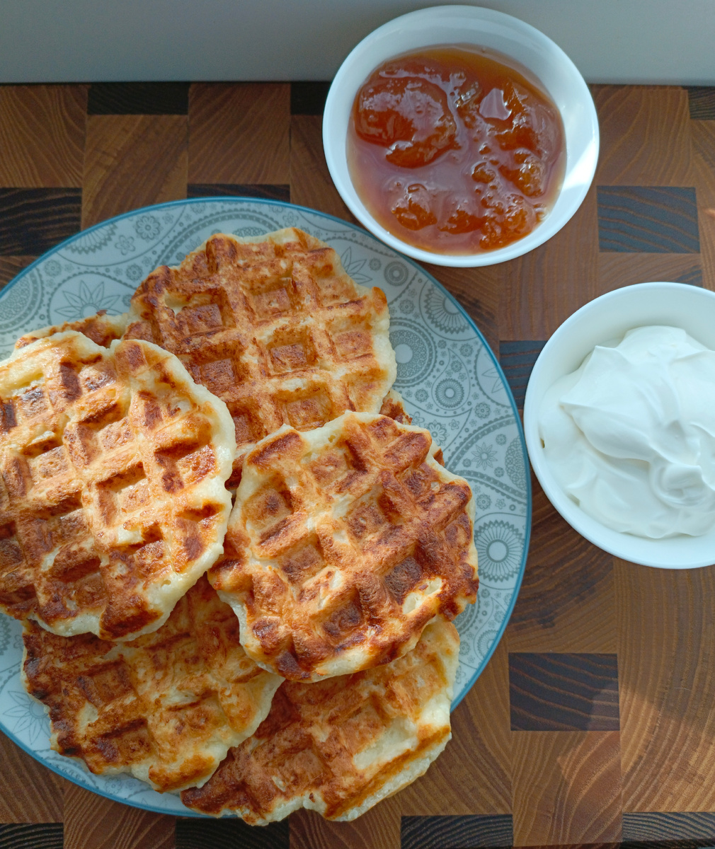 Вафли творожные. Фото автора 