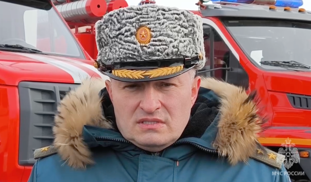     Глава МЧС России Александр Куренков. Источник: t.me Автор фото: mchs_official