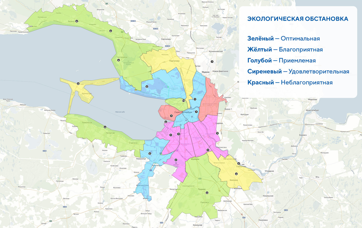 Экологическая карта Санкт-Петербурга