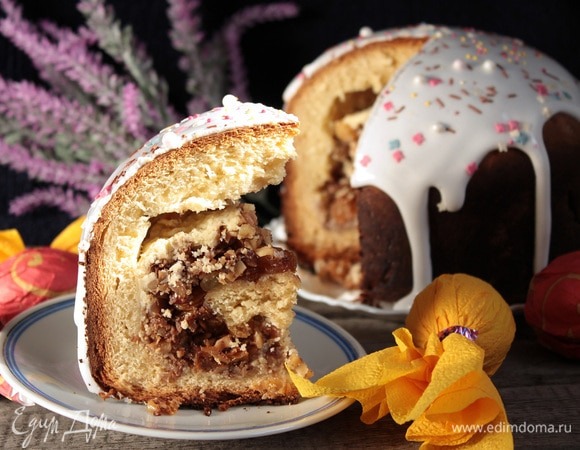 Пасхальный кулич «Синнабон» — авторский рецепт ароматной выпечки в стиле популярных булочек с корицей