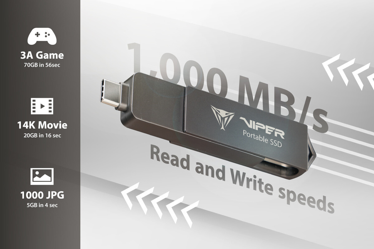    Patriot Memory выпустила компактный высокоскоростной SSD-накопитель Viper PVP30