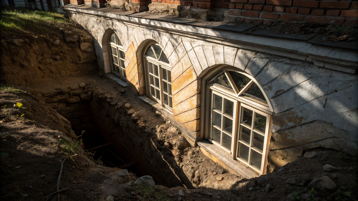 Зачем строить окна, которые будут засыпаны грунтом? А может... их никто и не засыпал?