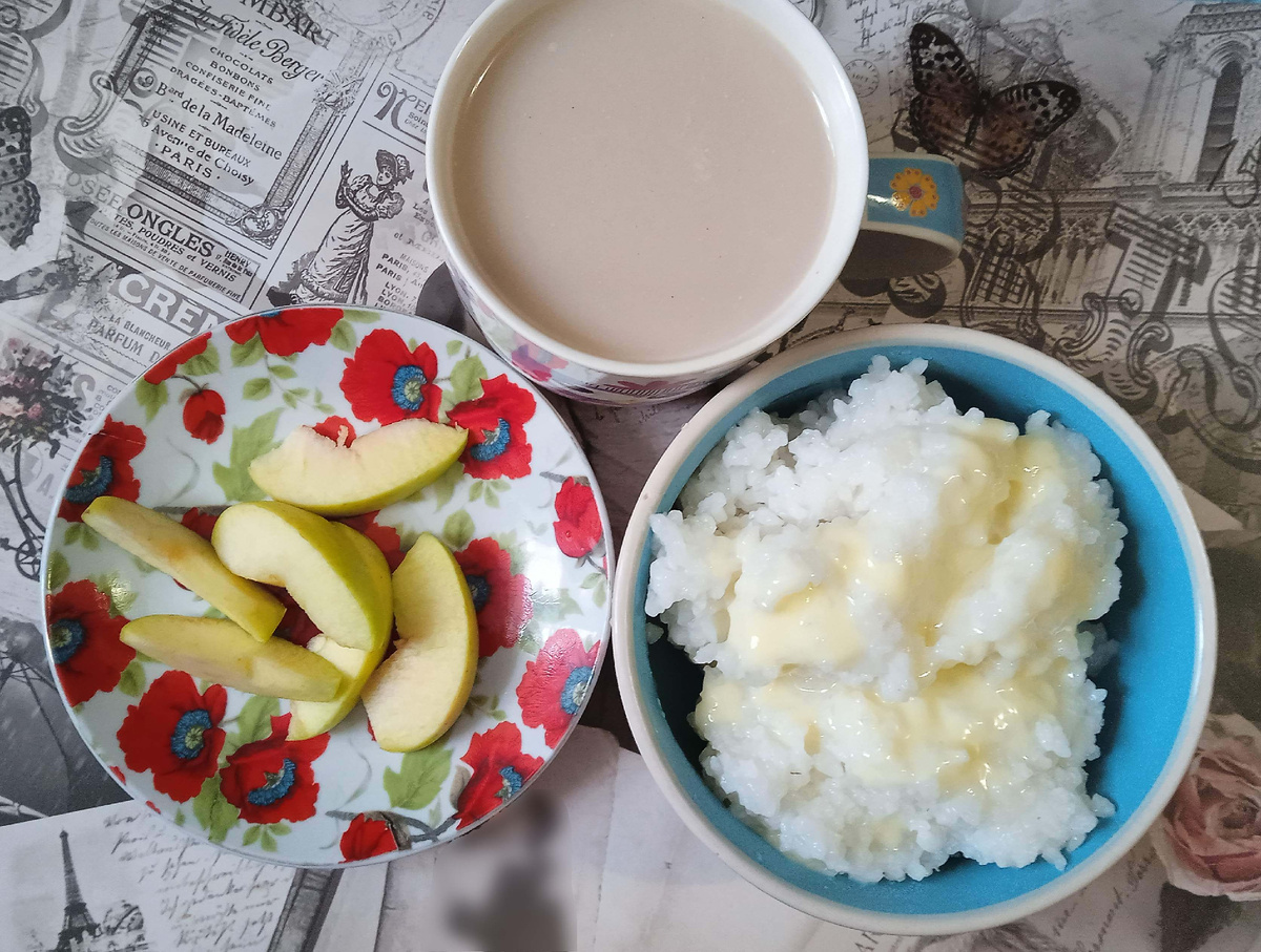 Так выглядел мой сегодняшний завтрак