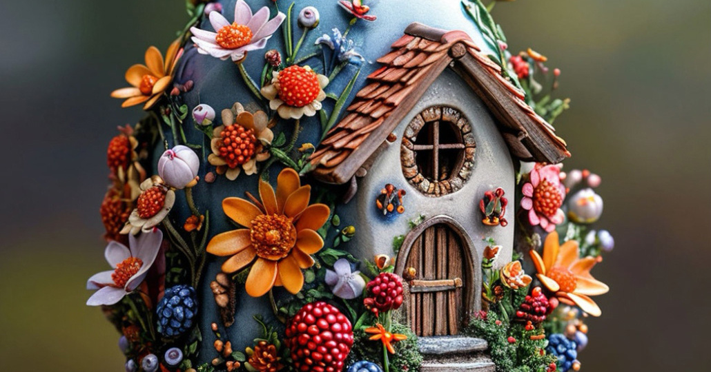 Новая идея для творчества: очаровательные домики - оригинальный подарок на праздник Пасхи