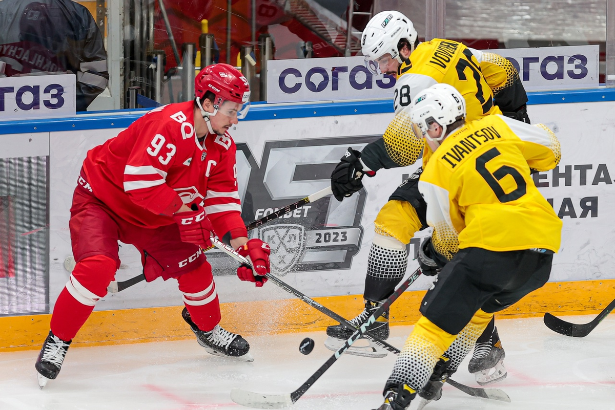 Матч плей-офф Кубка Гагарина между "Спартаком" Москва - "Северсталь" Череповец.