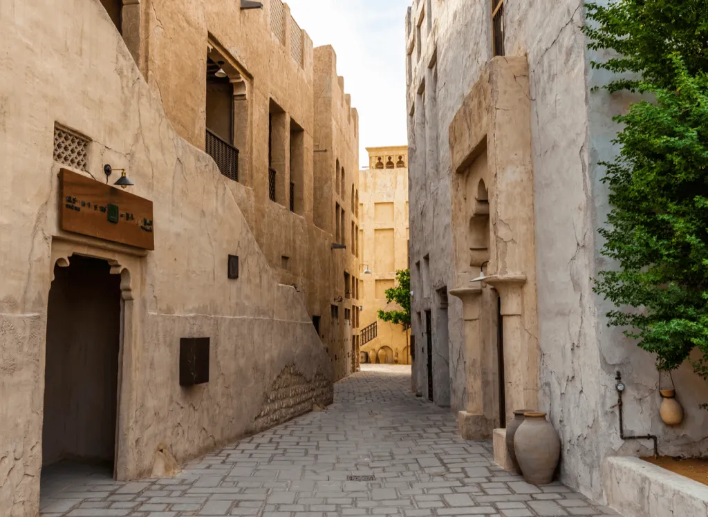Квартал Аль-Фахиди: Погрузитесь в историю Дубая, прогулявшись по узким улочкам этого старинного района.