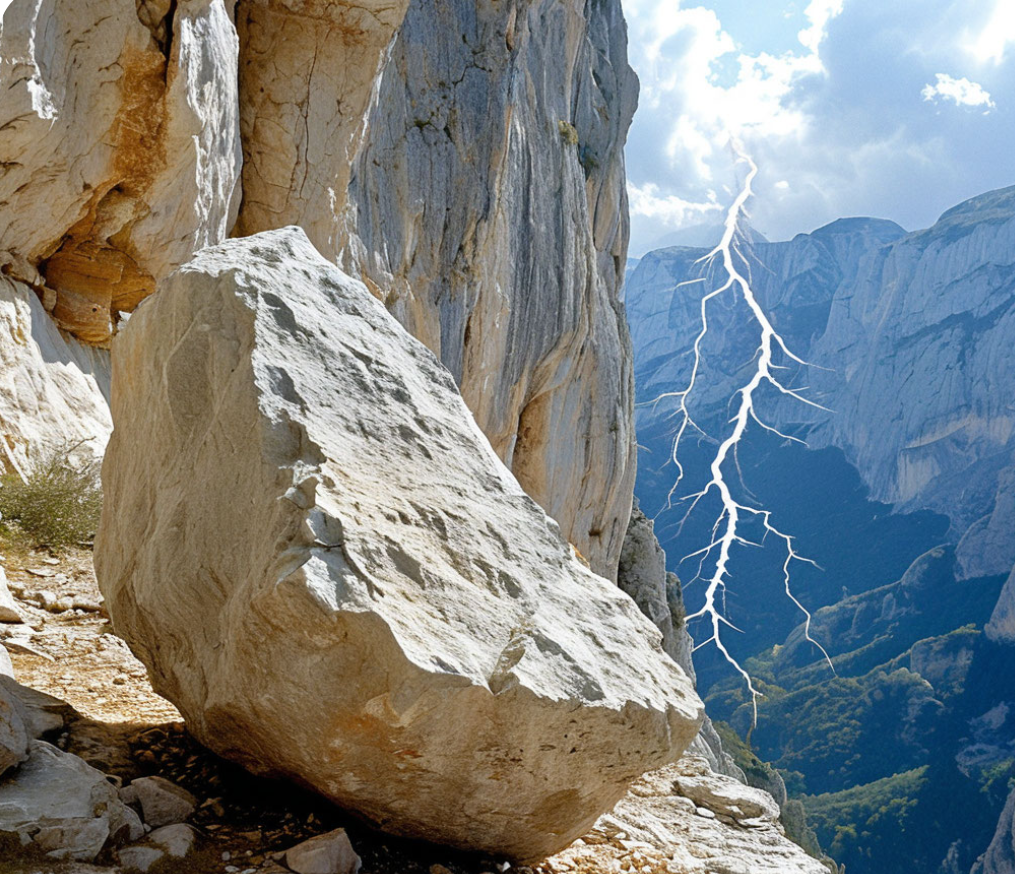 Молнии как магнитом притягивало к горе.