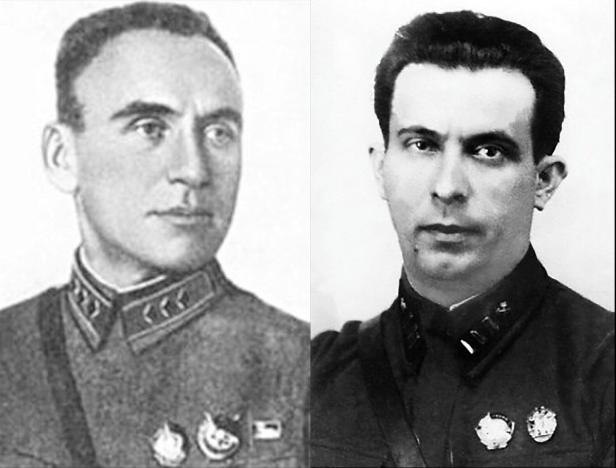 Иннокентий Халепский (слева) и Семён Гинзбург (справа). Фотографии в свободном доступе.