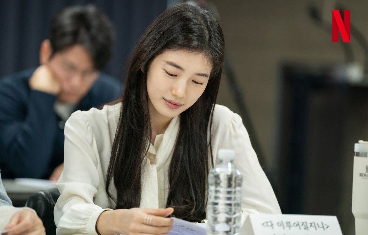 Пэ Сюзи на первом чтении сценария