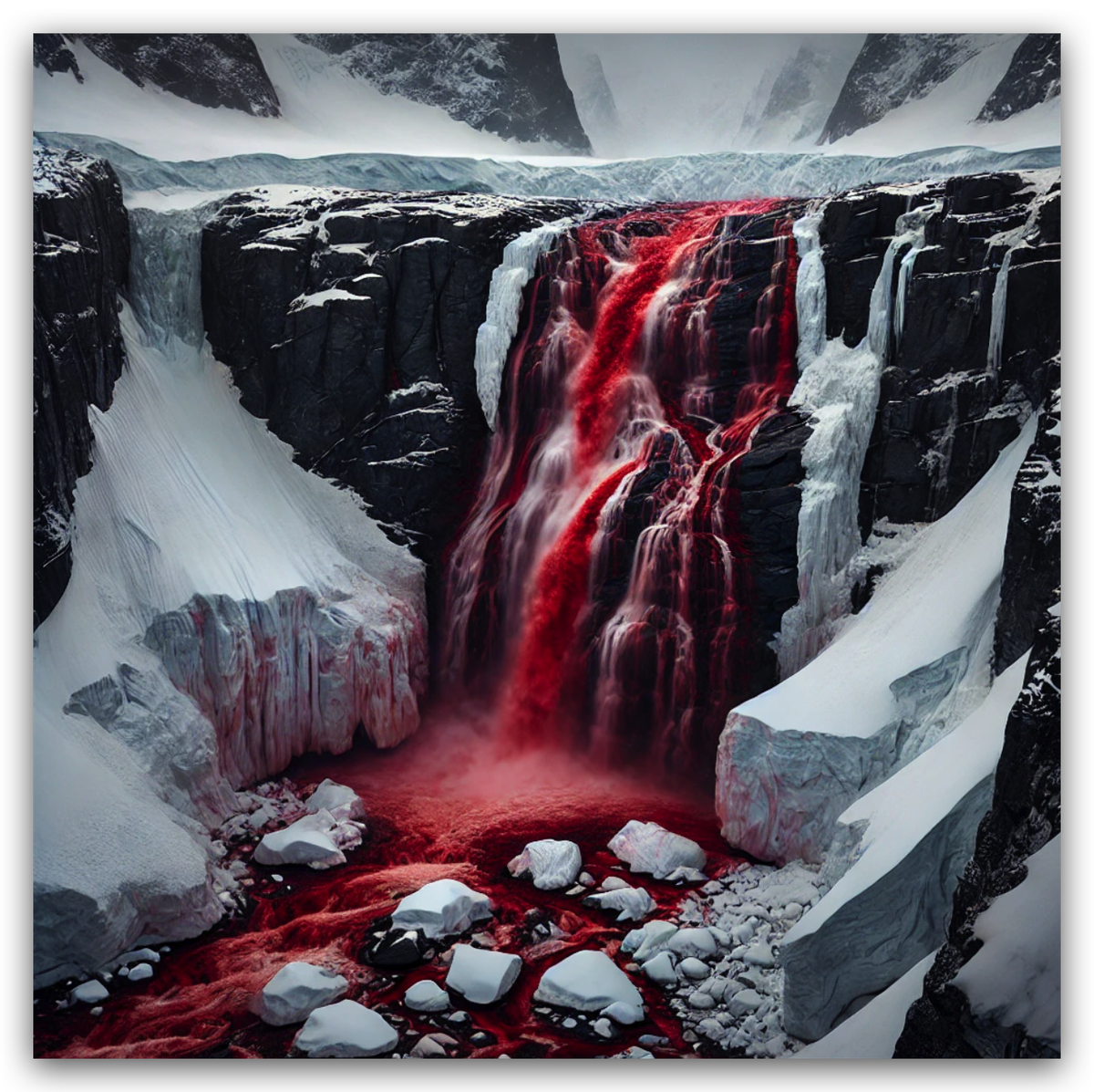 Кровоточащий водопад