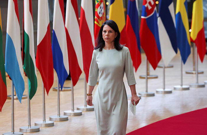    Министр иностранных дел Германии Анналена Бербок.Reuters/Yves Herman