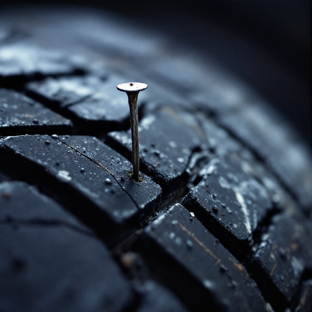 Когда думаешь, что колесо спустило за ночь, а это сосед-вредитель