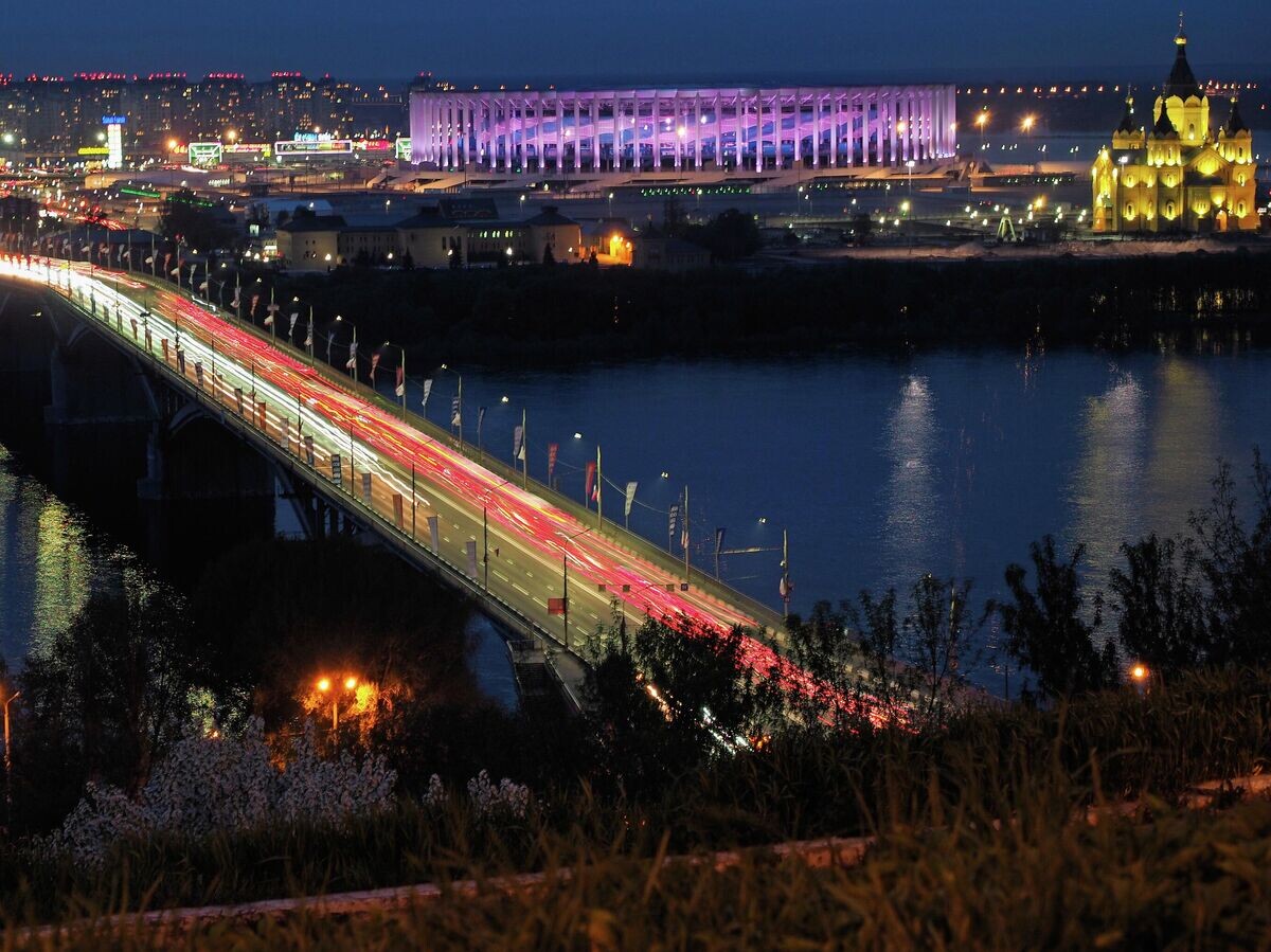    Вид на Канавинский мост в Нижнем Новгороде© РИА Новости / Владимир Песня