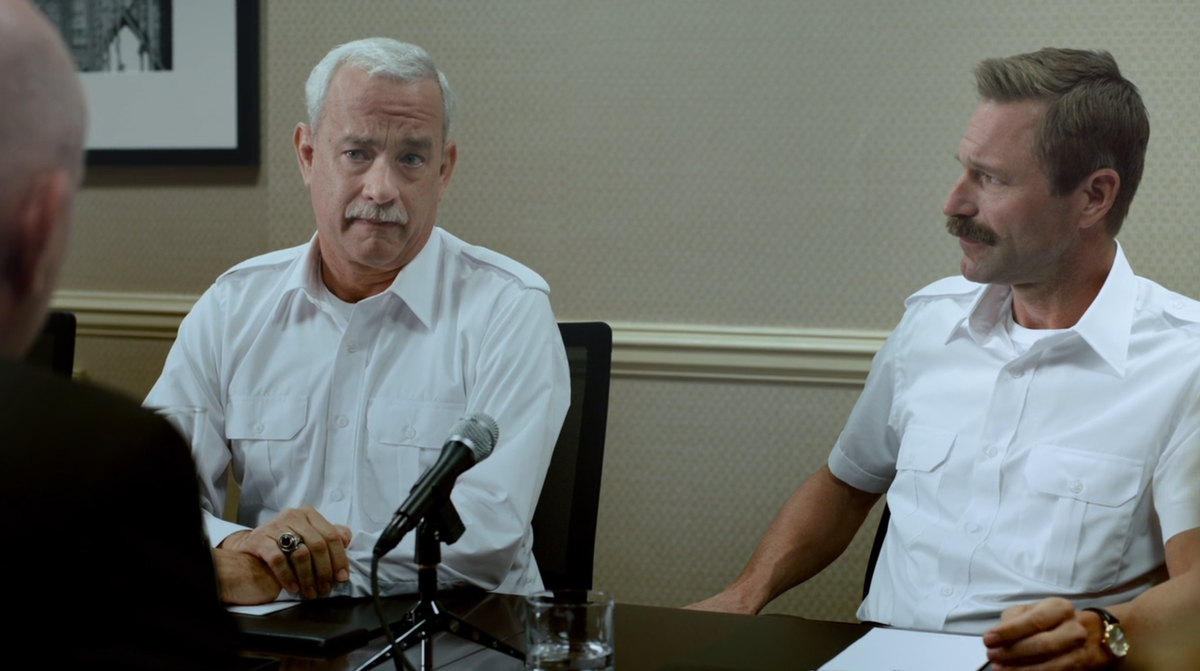 Кадр из фильма "Чудо на Гудзоне" 2016 г. реж. Клинт Иствуд