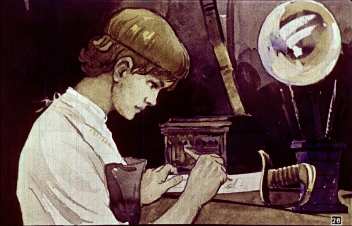 Слайды диафильма «Иванко-Крылатко», студия "Диафильм", 1961 год, художник И. Сущенко