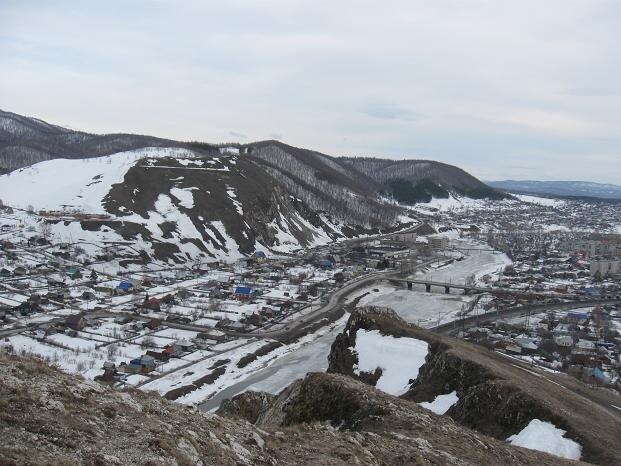 Фотографии Татьяны Немшановой. Город Аша.  Река Сим. Апрель.