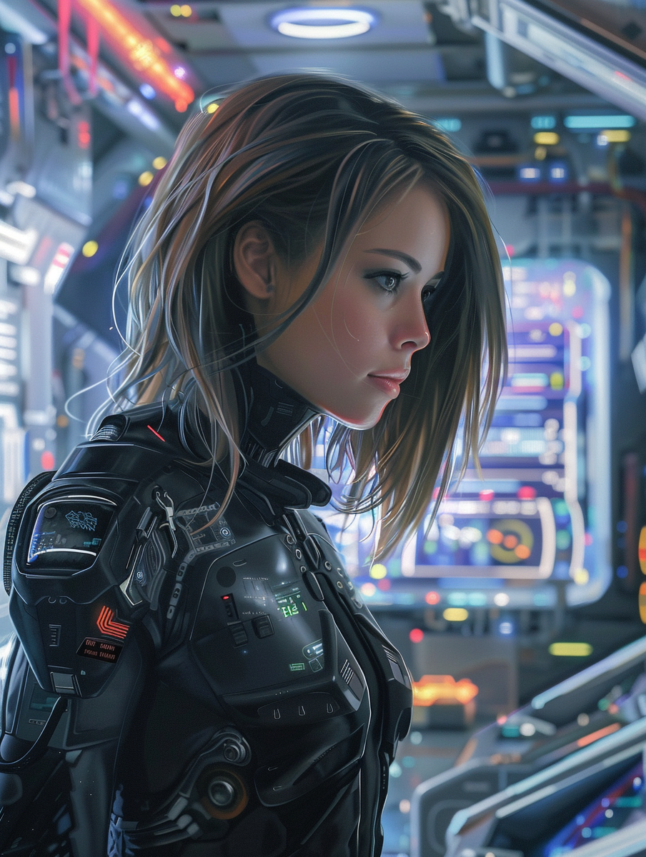 Изображение на заставку: девушка на космической футуристической станции. Чем не Элен Ботари, или Элли Куин?!   Источник: www.freepik.com. «Разработано Freepik»