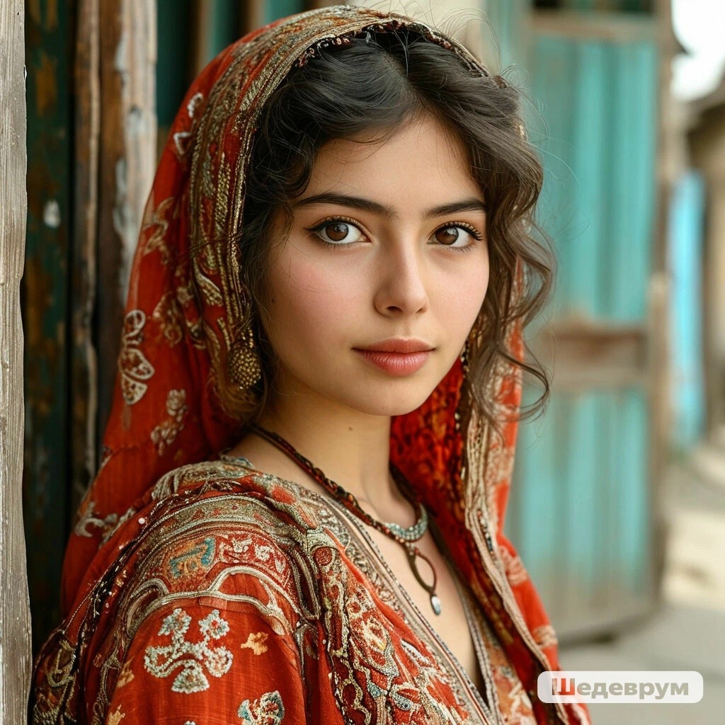 Красивая восточная девушка из советского Ташкента. Её зовут Зулейха. (Зуля) 