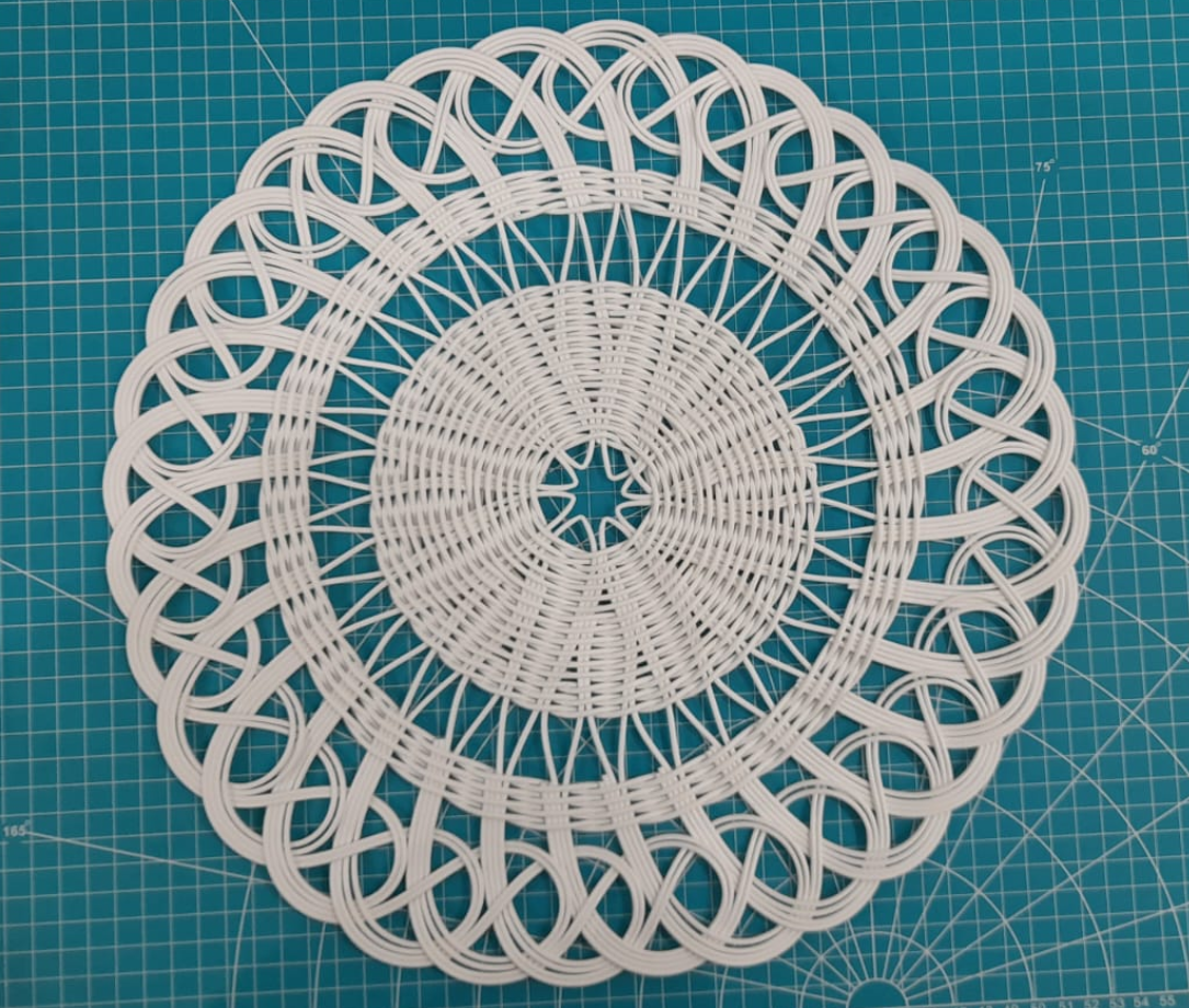 Салфетка по мастер-классу Кати Мурашовой