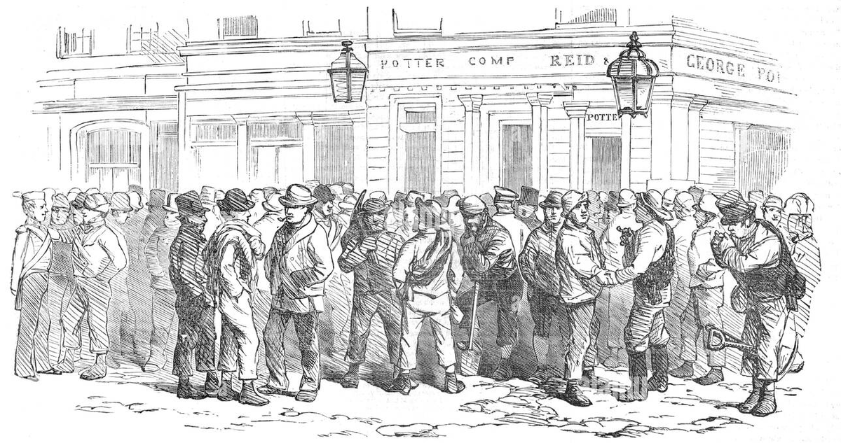 Офис Пето, Брасси и Беттса, Ватерлоо-роуд, 1854 год. После того, как британское правительство обратилось в инженерный корпус для строительства Большой Крымской центральной железной дороги