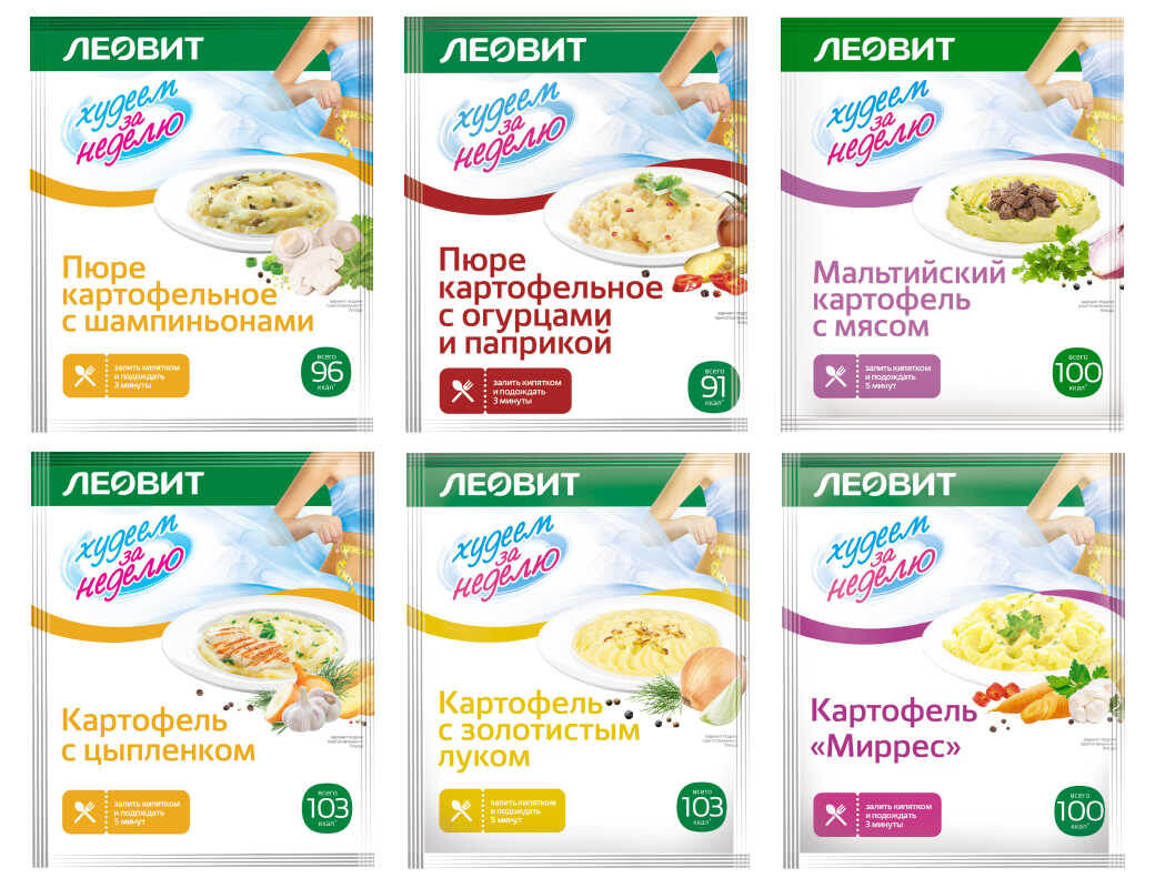 Блюда с картофелем ЛЕОВИТ "Худеем за неделю" 