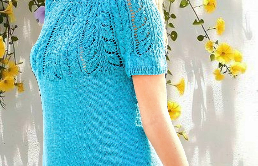 Шикарные ажурные узоры с листьями + 16 готовых моделей с описанием