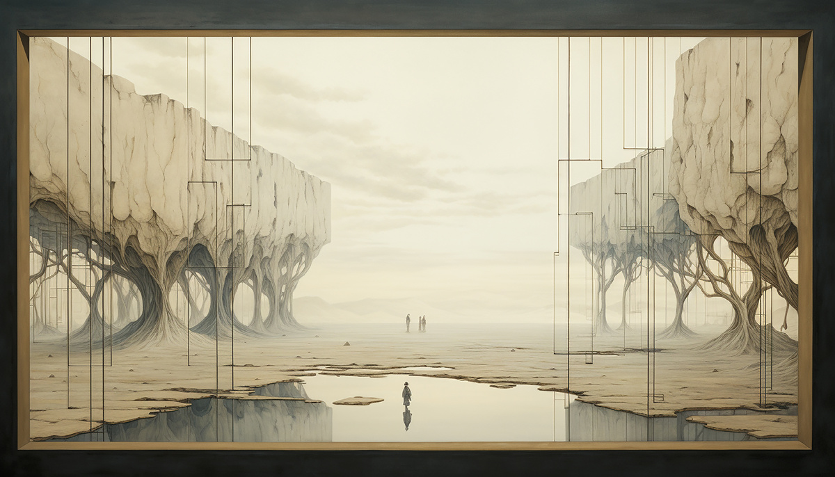 Картина с уходящей вдаль перспективой. Источник freepik.com