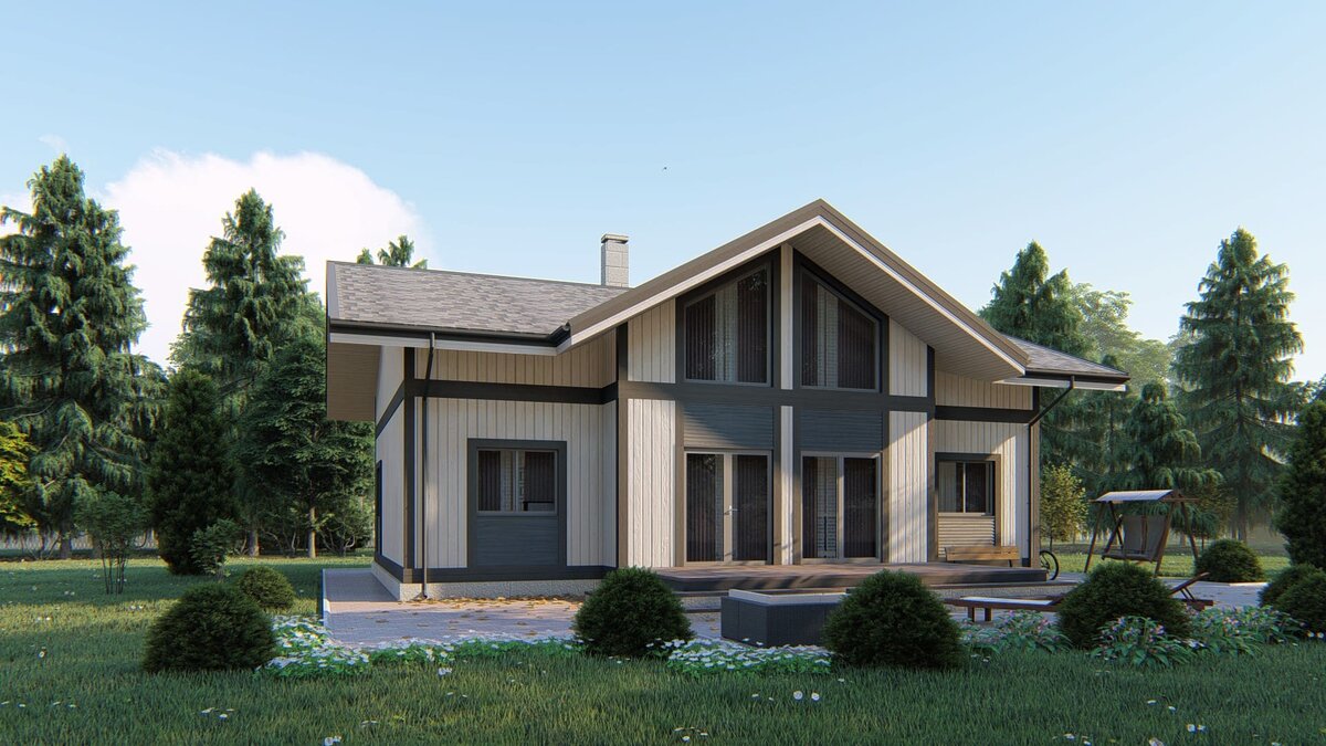 Деревянный дом "Рид" от компании NATURI