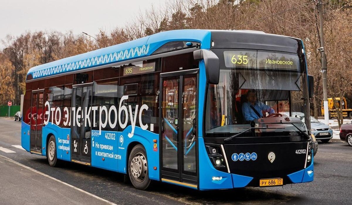     Электробус в Москве. Источник: mos.ru Автор фото: Пресс-служба Мэра и Правительства Москвы