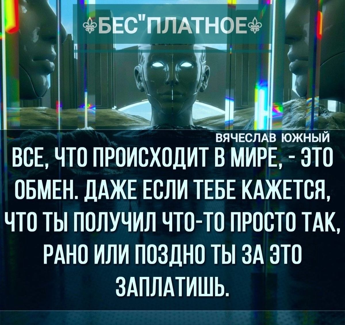 Люди с менталитетом нищих, дёшево ценят не только свой труд, но и труд других. Мудрый человек понимает, что у всех настоящих вещей есть своя цена, и если я её не плачу, я или не получу что-то ценное, или получу подделку.