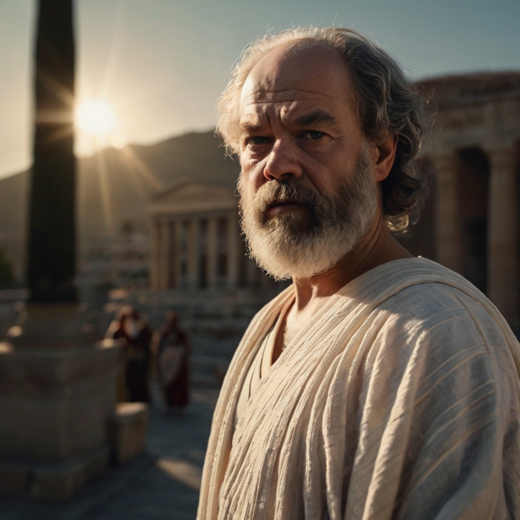 Сократ в Дельфах 409 год до н.э. фото в цвете)