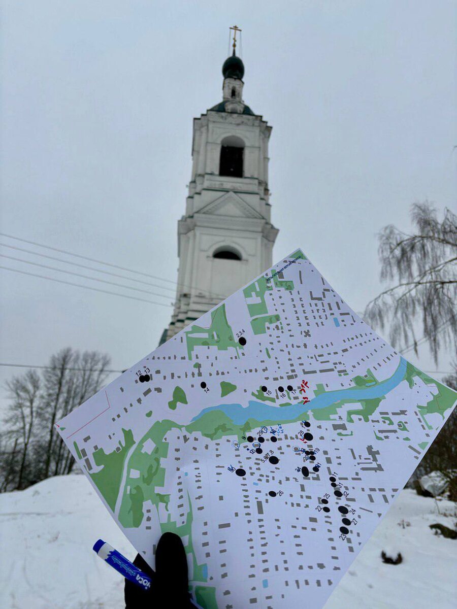 Карта полевых исследований