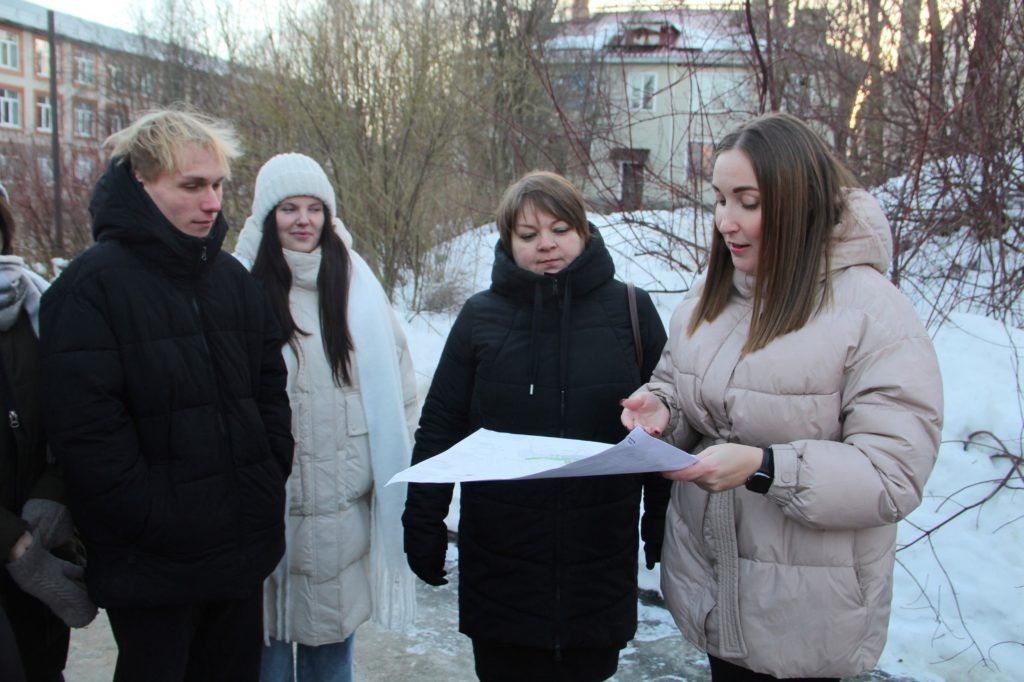 Встреча по благоустройству Тихого сквера в январе 2025 года. Фото: администрация Петрозаводска / ВК  📷
