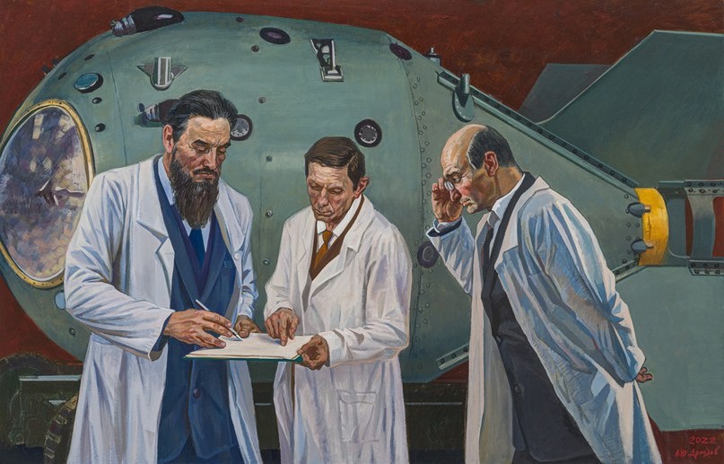 Репродукция картины «Ядерный щит России». Художник — А.Ю.Дроздов. 2022 г. Холст, масло.
