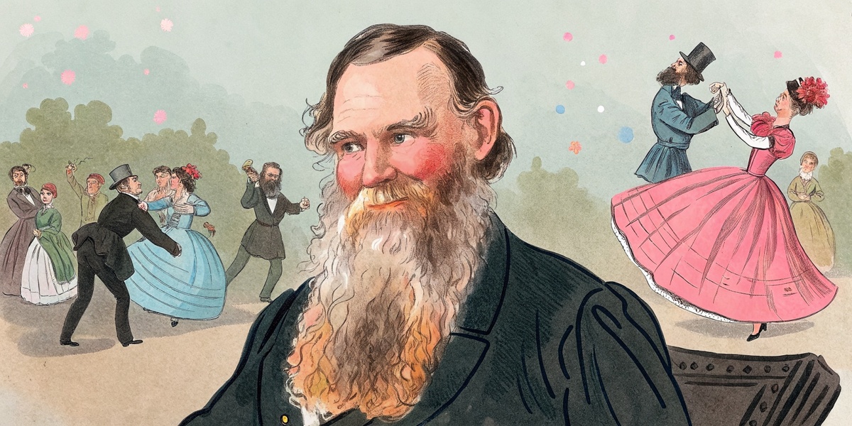 Обложка для блога Толстого. ИИ версия портрета писателя.