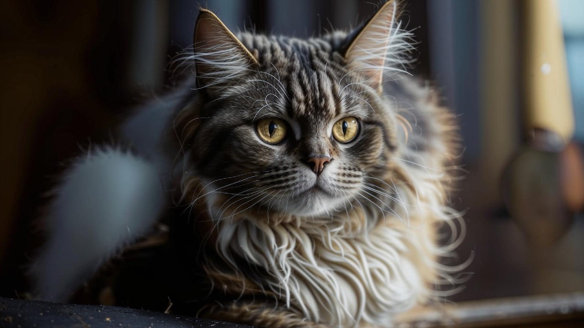 Американский кёрл с загнутыми ушами