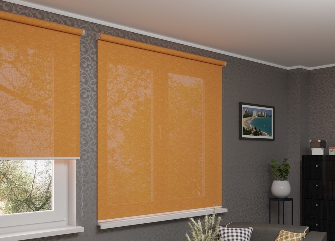 Рулонные шторы избавят от необходимости сверлить стены и вешать карниз