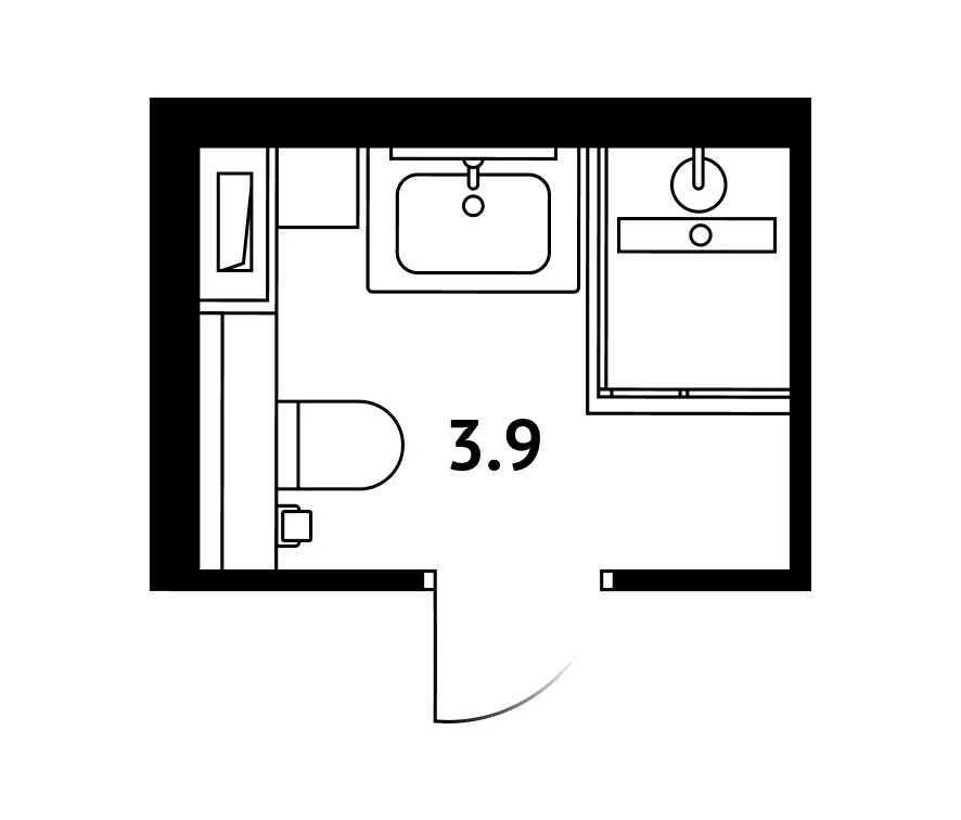 План нашей ванной, который рисовал муж