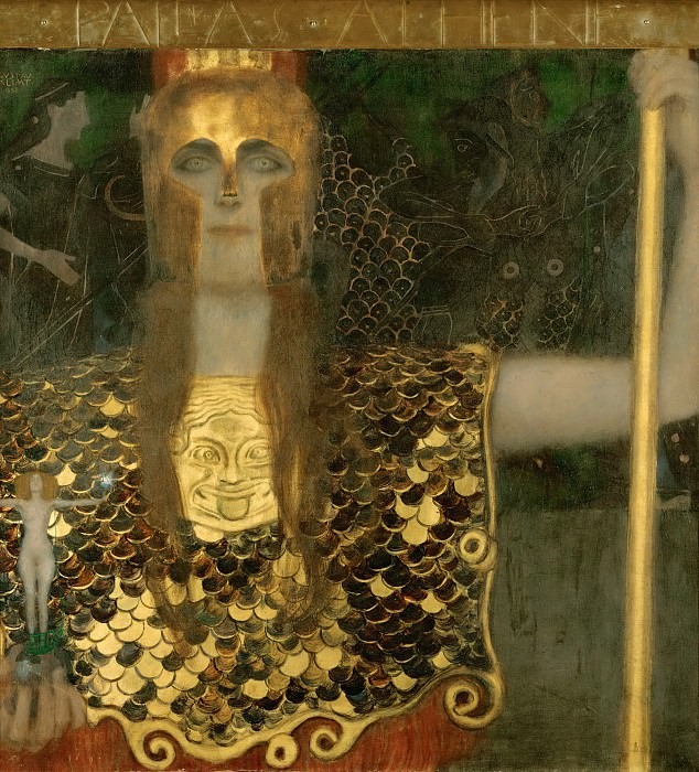 Гутсав Климт, "Афина Паллада".