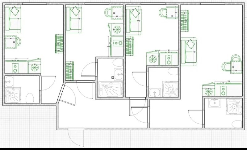 4 студии, переделанные из обычной хрущевки