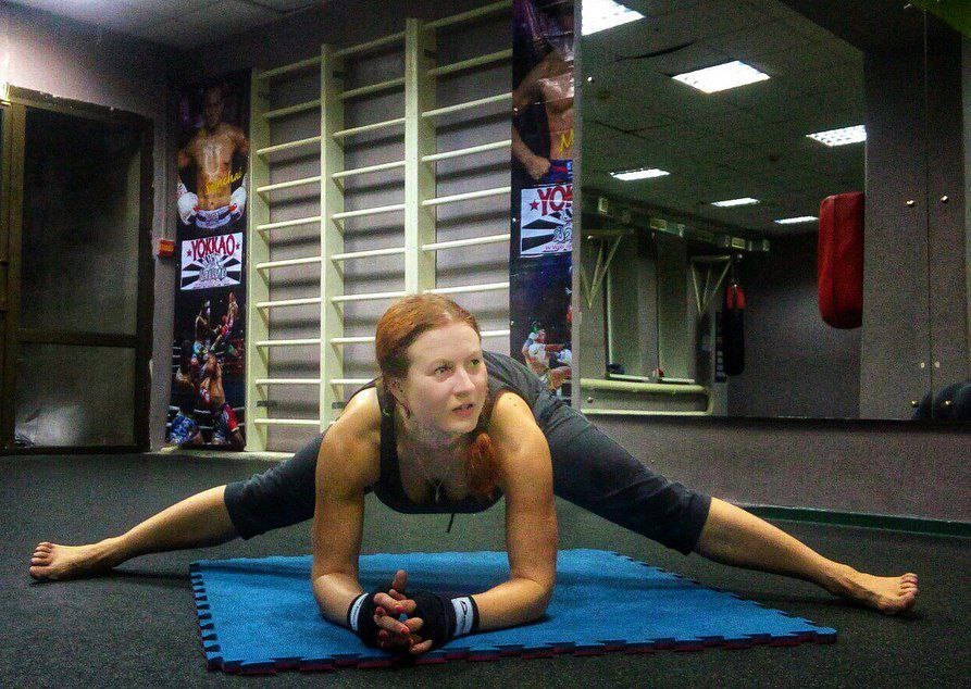 Фото с тренировки по тайскому боксу