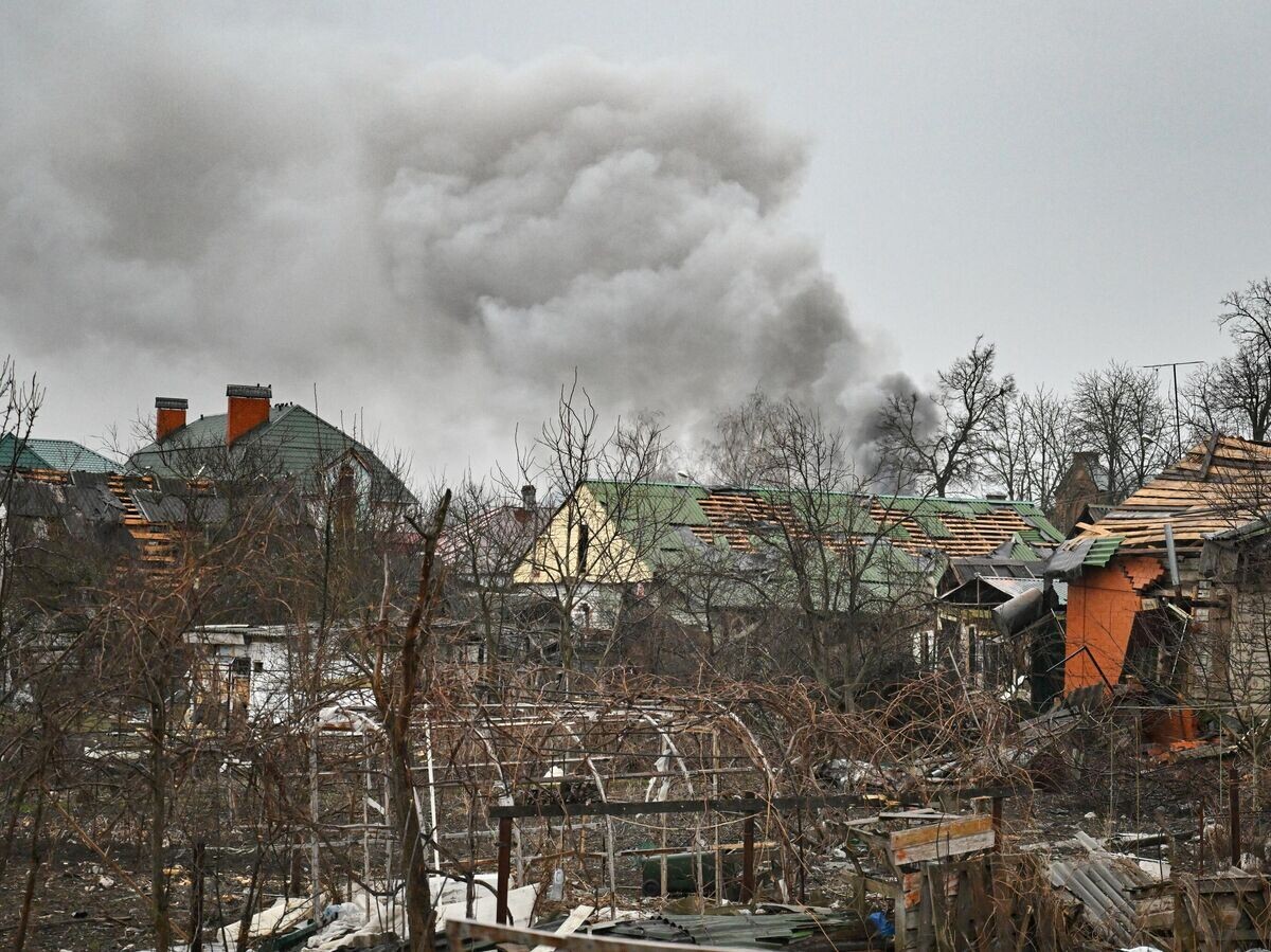    Разрушенные дома в освобожденной Судже© РИА Новости / Станислав Красильников