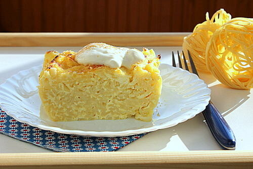 Лапшевик с творогом. Таким любили детей в садике кормить