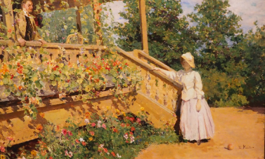 К. Коровин. «Настурции»